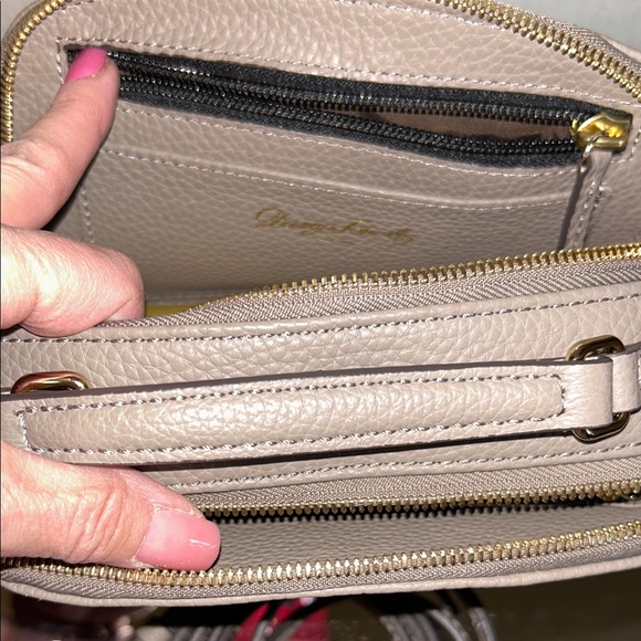Dooney & Bourke Taupe Leather Crossbody Bag - Picture 16 of 16